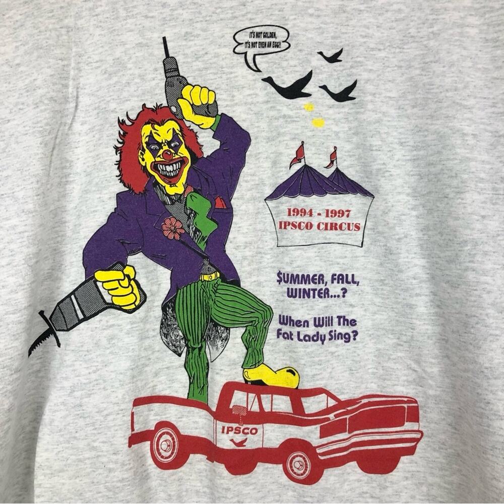 Vintage 90’s Ipsco Circus Clown Tee